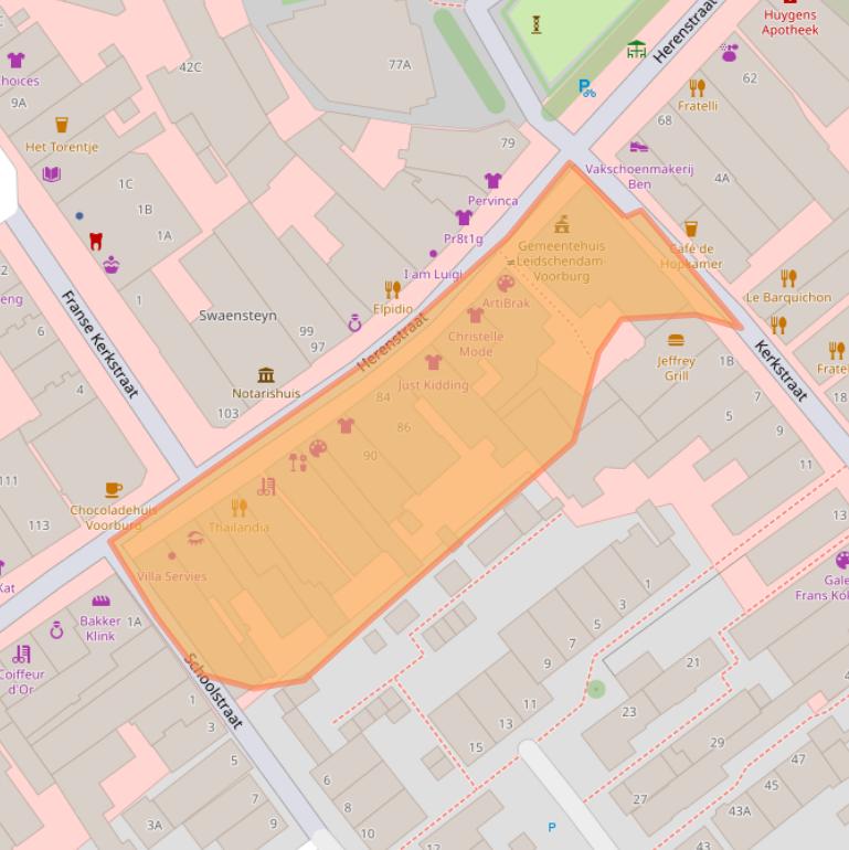 Kaart van postcodegebied 2271CK.