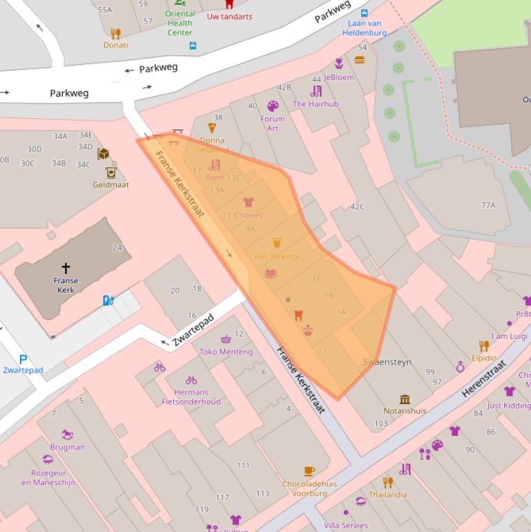 Kaart van postcodegebied 2271CM.