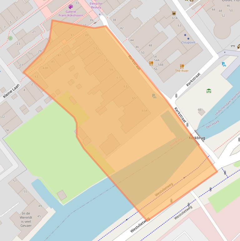 Kaart van postcodegebied 2271CR.