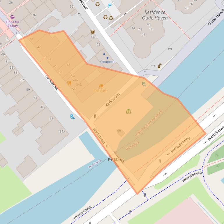 Kaart van postcodegebied 2271CT.