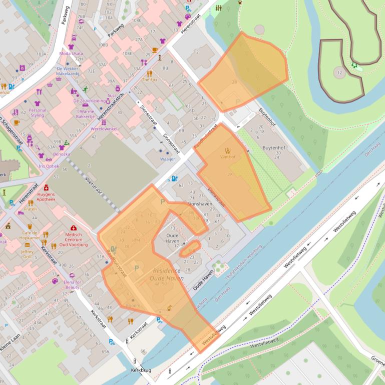 Kaart van postcodegebied 2271CW.