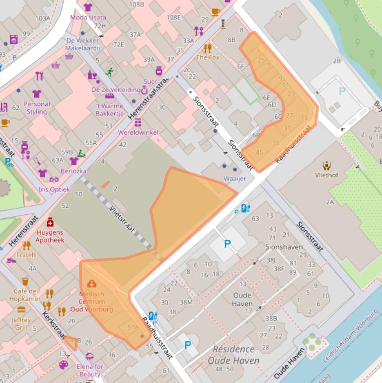 Kaart van postcodegebied 2271DG.