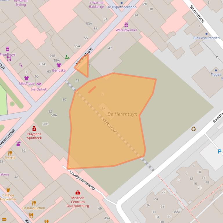 Kaart van postcodegebied 2271DH.