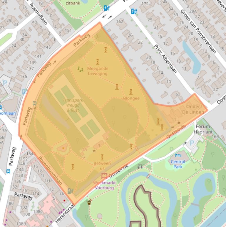 Kaart van postcodegebied 2271EA.