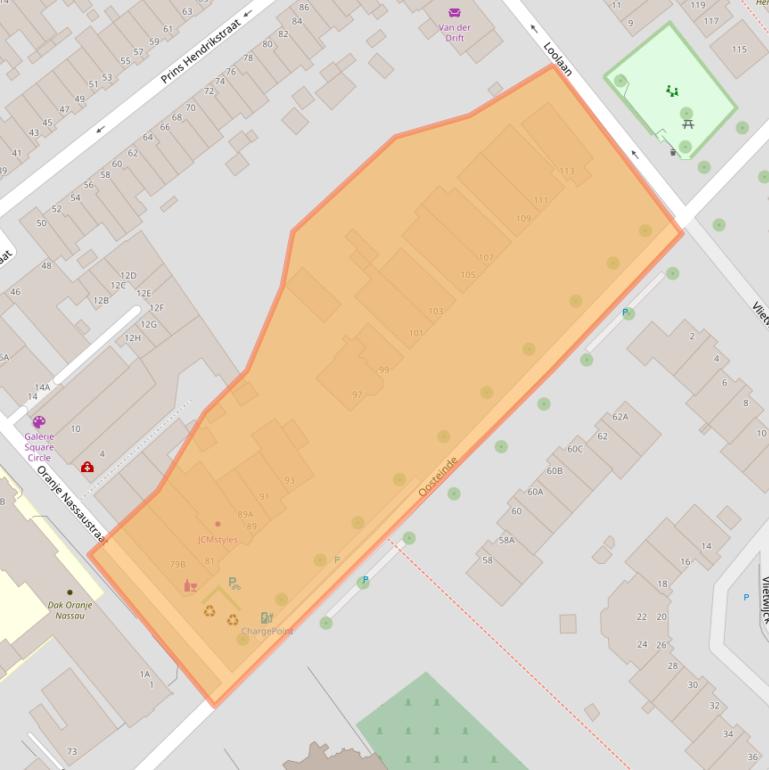 Kaart van postcodegebied 2271ED.