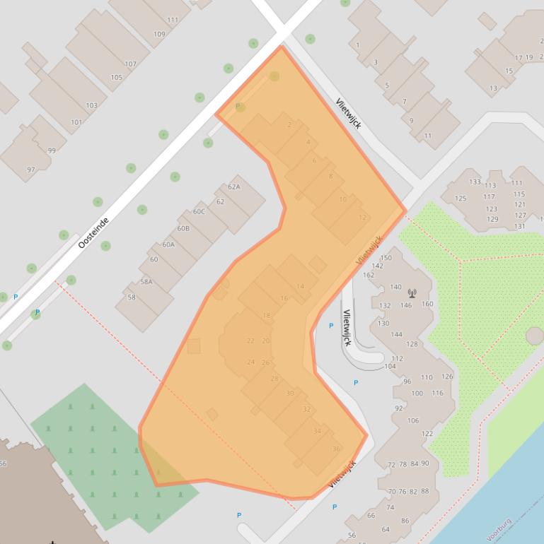 Kaart van postcodegebied 2271EV.