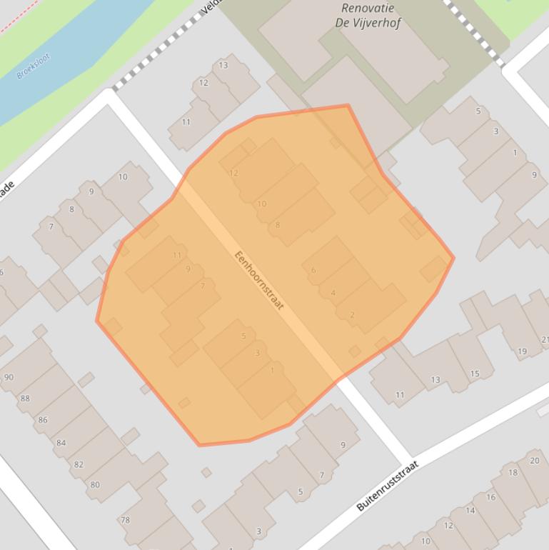 Kaart van postcodegebied 2271GL.