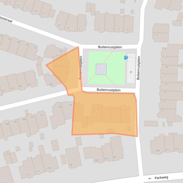 Kaart van postcodegebied 2271HD.