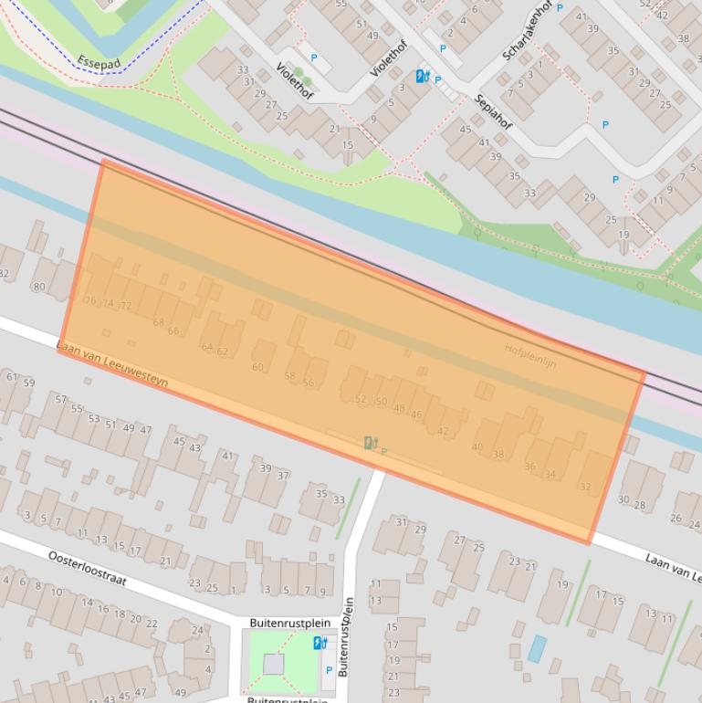 Kaart van postcodegebied 2271HL.