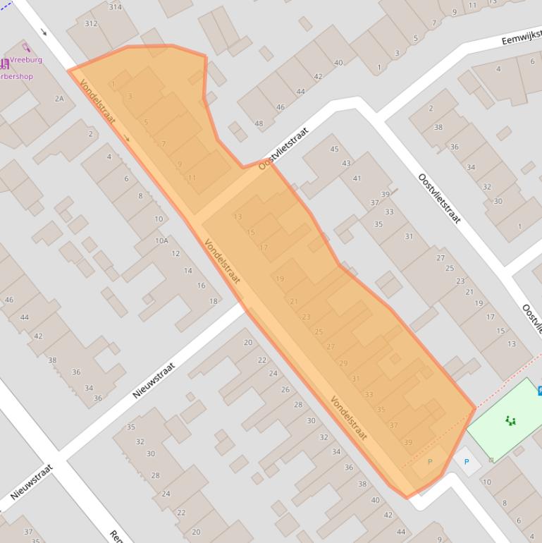 Kaart van postcodegebied 2271RL.