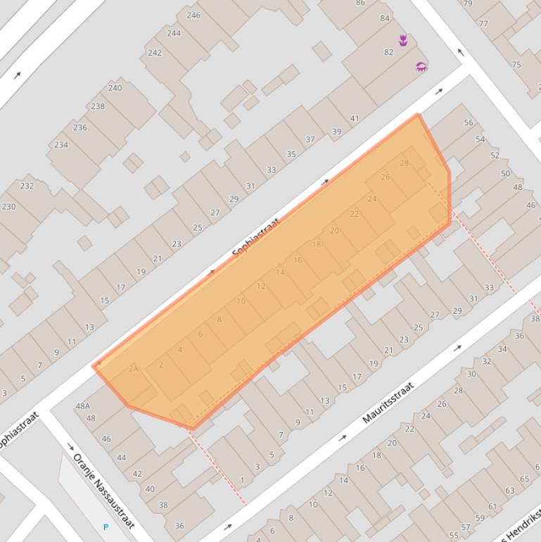 Kaart van postcodegebied 2271SH.
