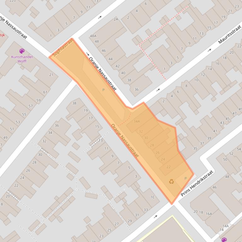 Kaart van postcodegebied 2271SL.