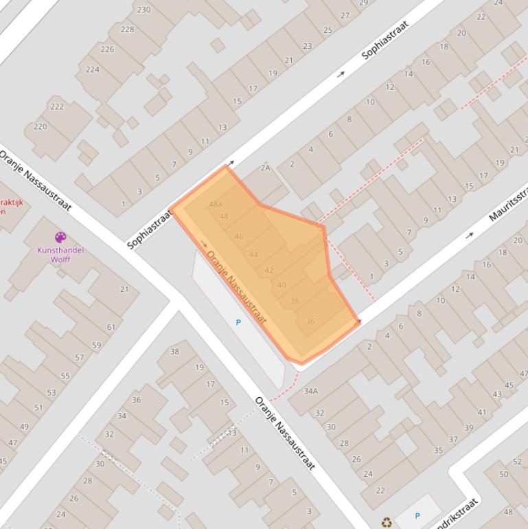 Kaart van postcodegebied 2271SM.