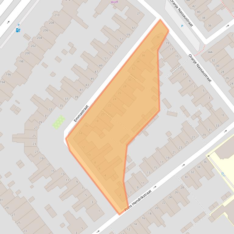 Kaart van postcodegebied 2271SR.