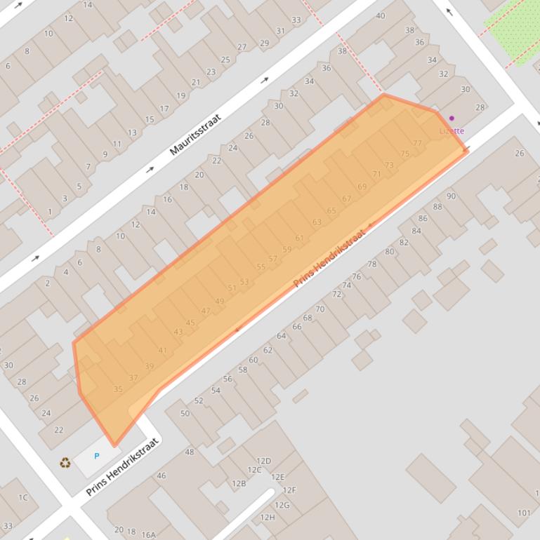 Kaart van postcodegebied 2271SV.