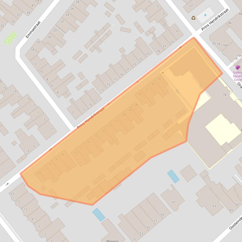 Kaart van postcodegebied 2271SW.