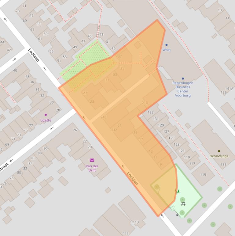 Kaart van postcodegebied 2271TK.