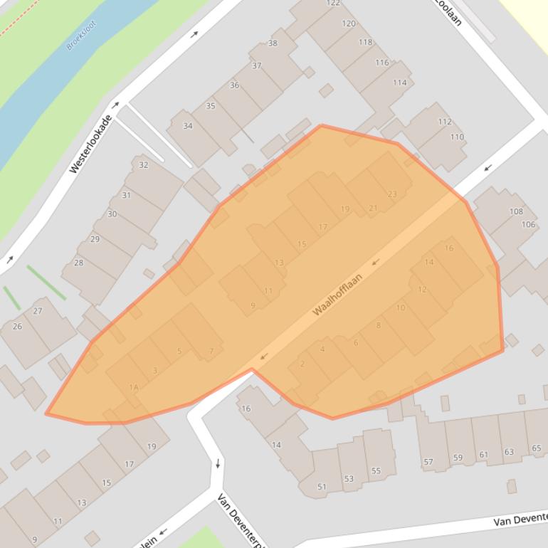Kaart van postcodegebied 2271TR.