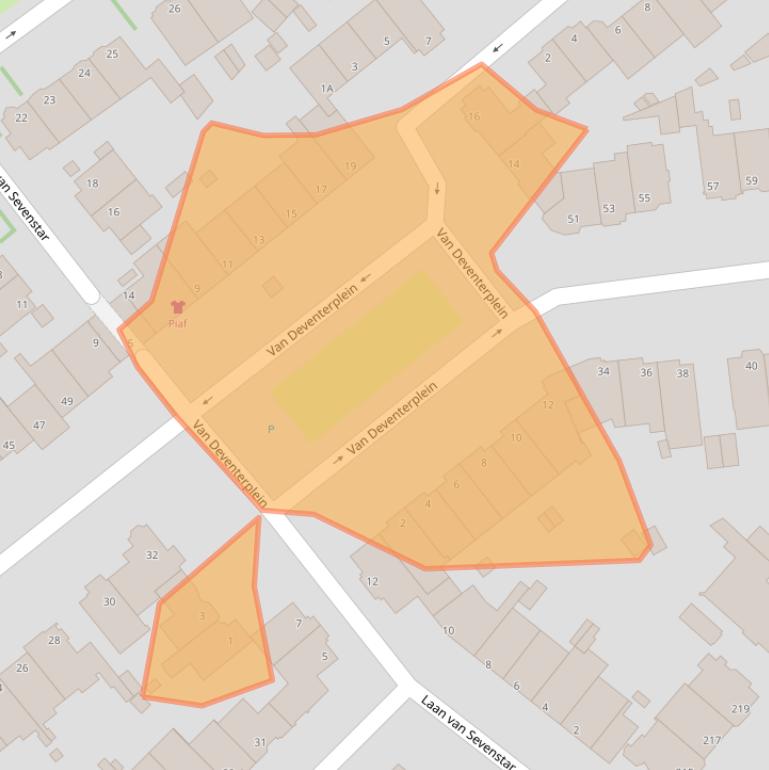 Kaart van postcodegebied 2271TS.