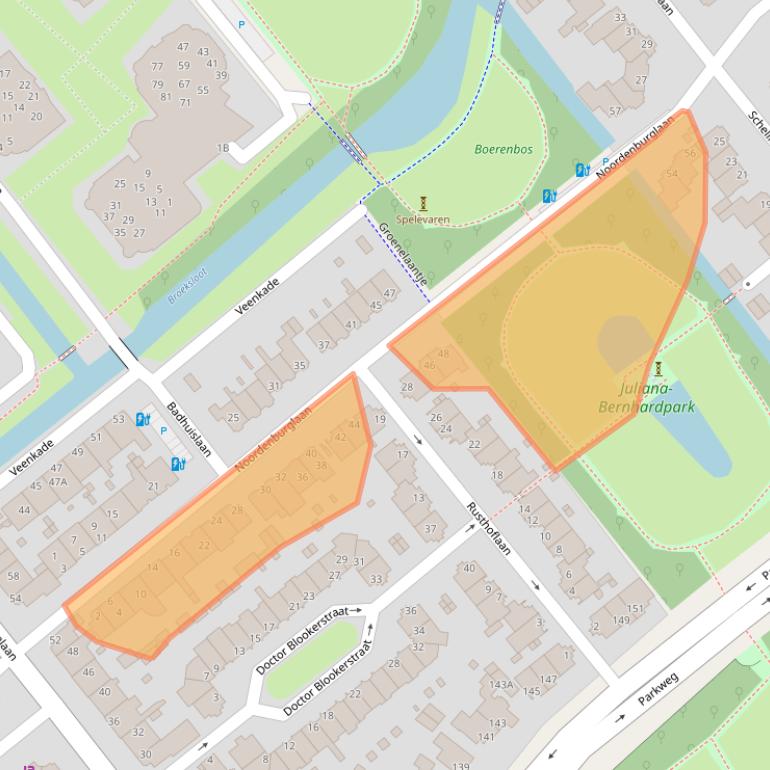 Kaart van postcodegebied 2271VH.