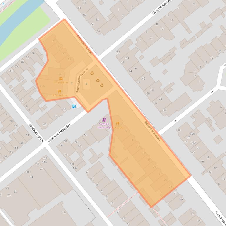 Kaart van postcodegebied 2271VR.