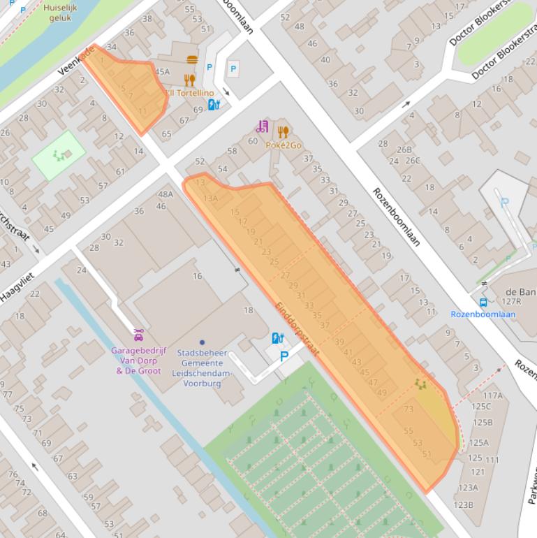 Kaart van postcodegebied 2271VS.