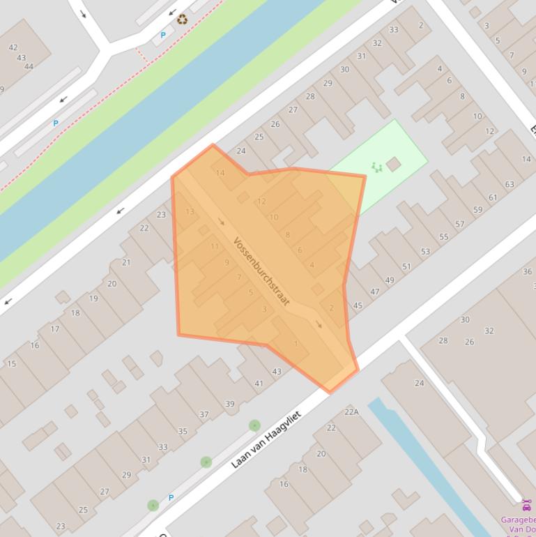 Kaart van postcodegebied 2271VV.