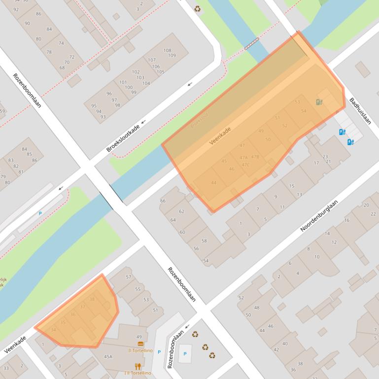 Kaart van postcodegebied 2271VZ.