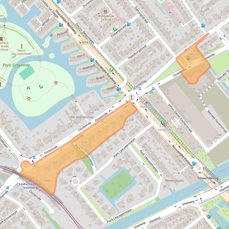 Kaart van postcodegebied 2272AH.