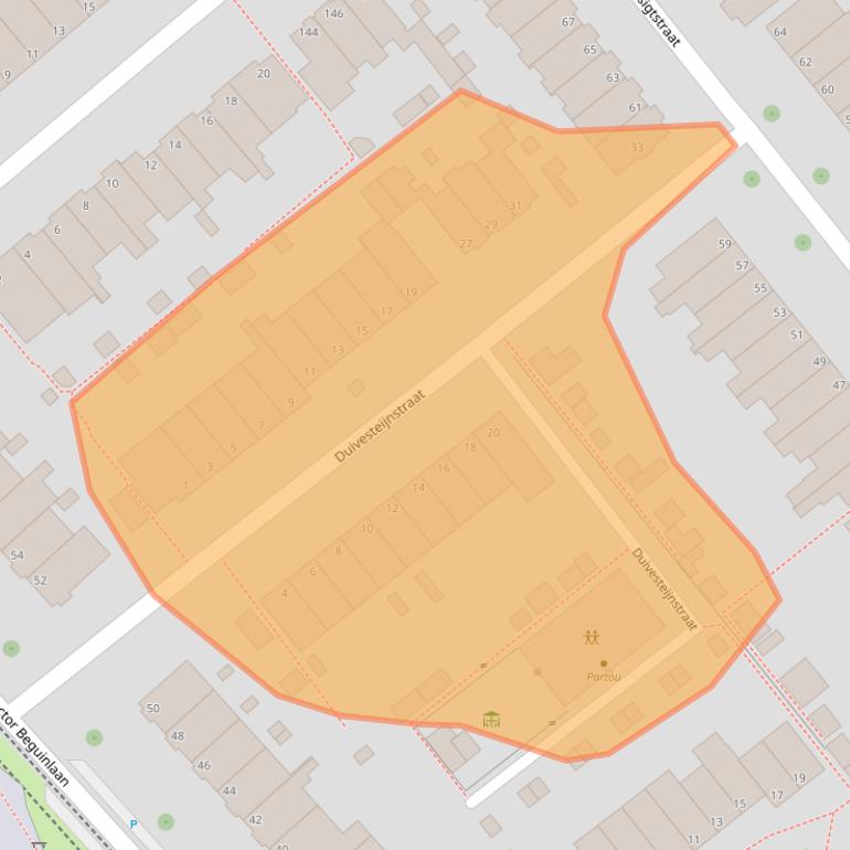 Kaart van postcodegebied 2272AN.