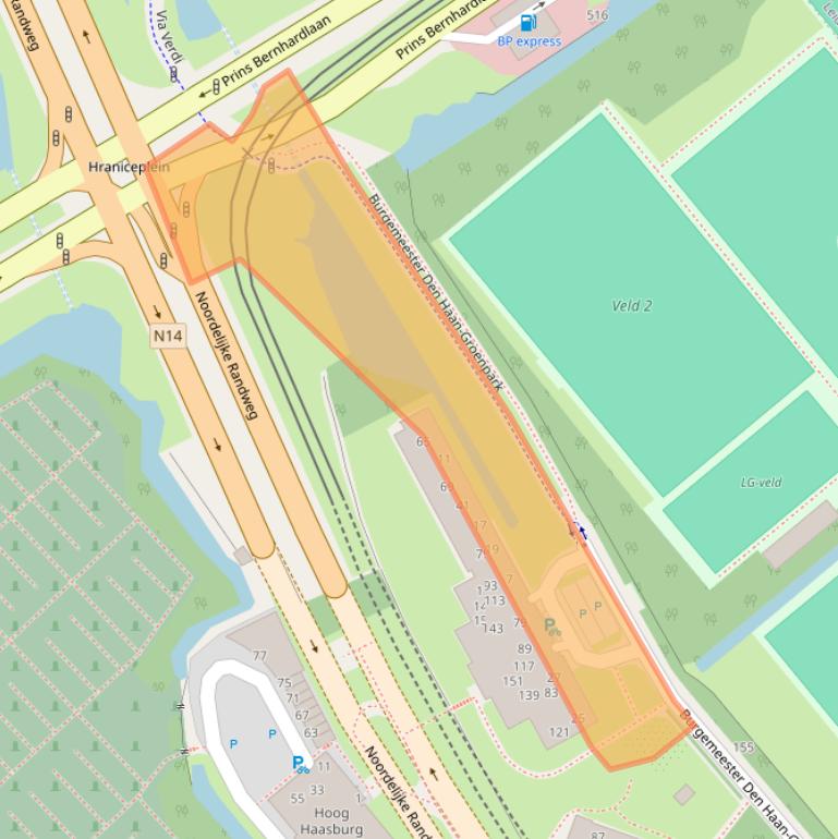 Kaart van postcodegebied 2272AV.