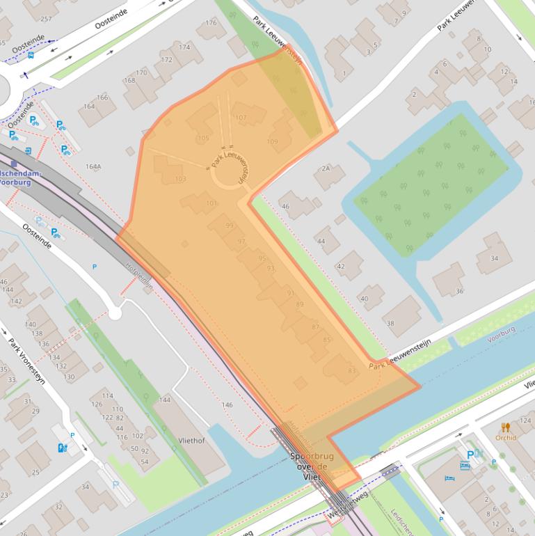 Kaart van postcodegebied 2272AW.