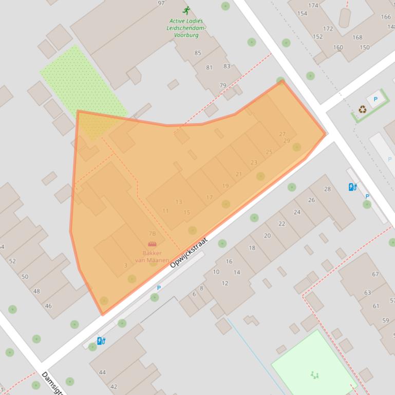 Kaart van postcodegebied 2272BC.