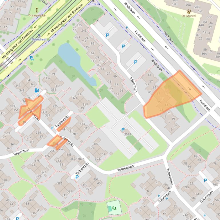 Kaart van postcodegebied 2272BM.