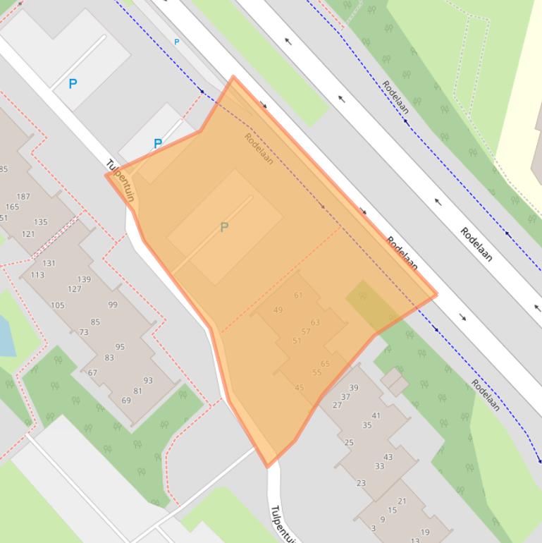 Kaart van postcodegebied 2272BN.