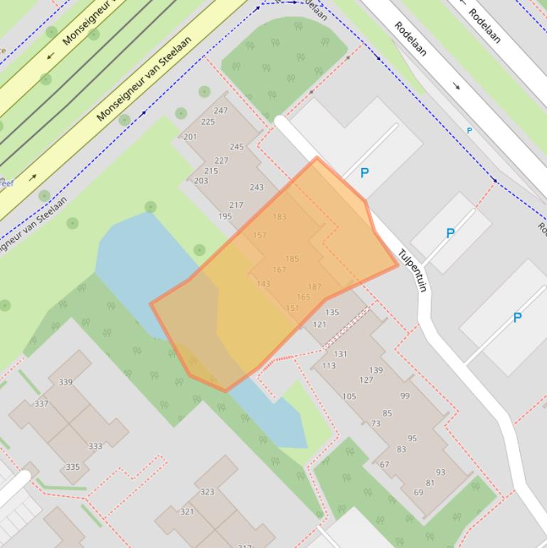 Kaart van postcodegebied 2272BS.