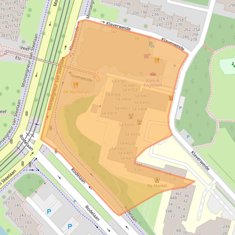 Kaart van postcodegebied 2272BV.