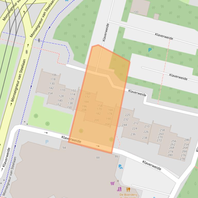 Kaart van postcodegebied 2272BX.