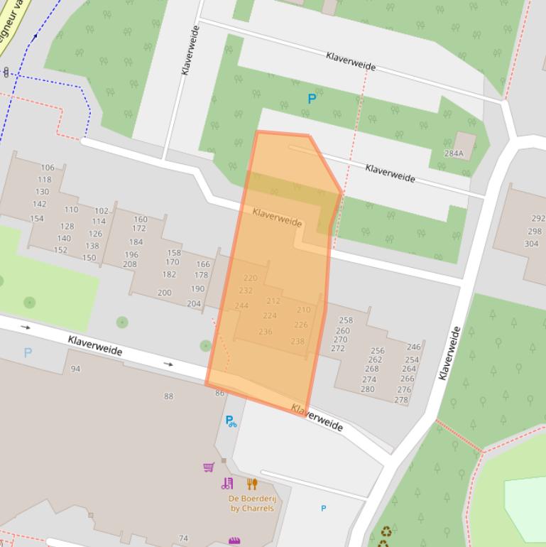 Kaart van postcodegebied 2272BZ.