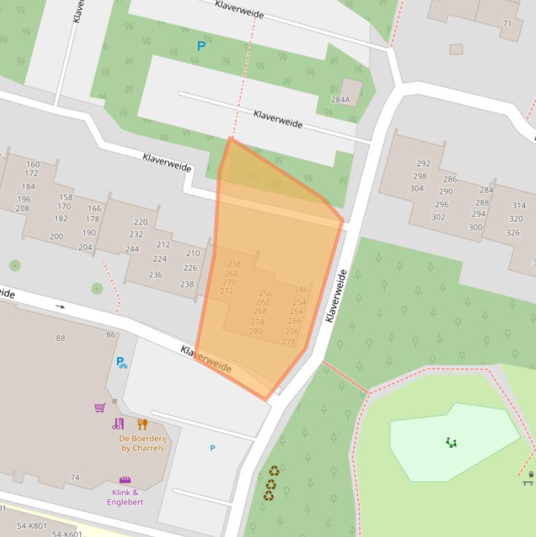 Kaart van postcodegebied 2272CA.