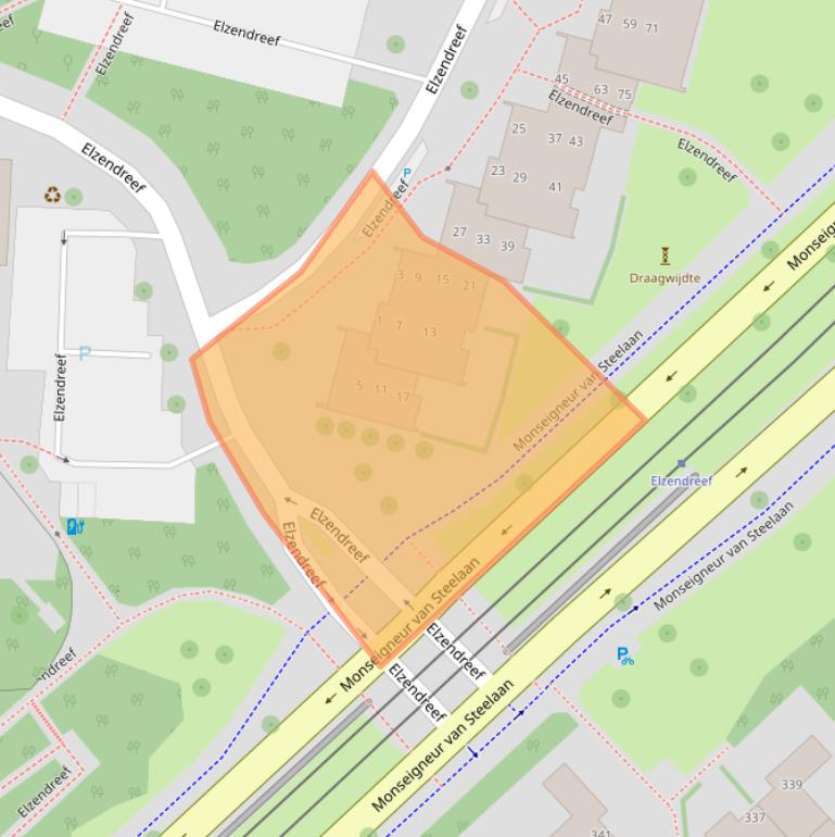 Kaart van postcodegebied 2272CE.