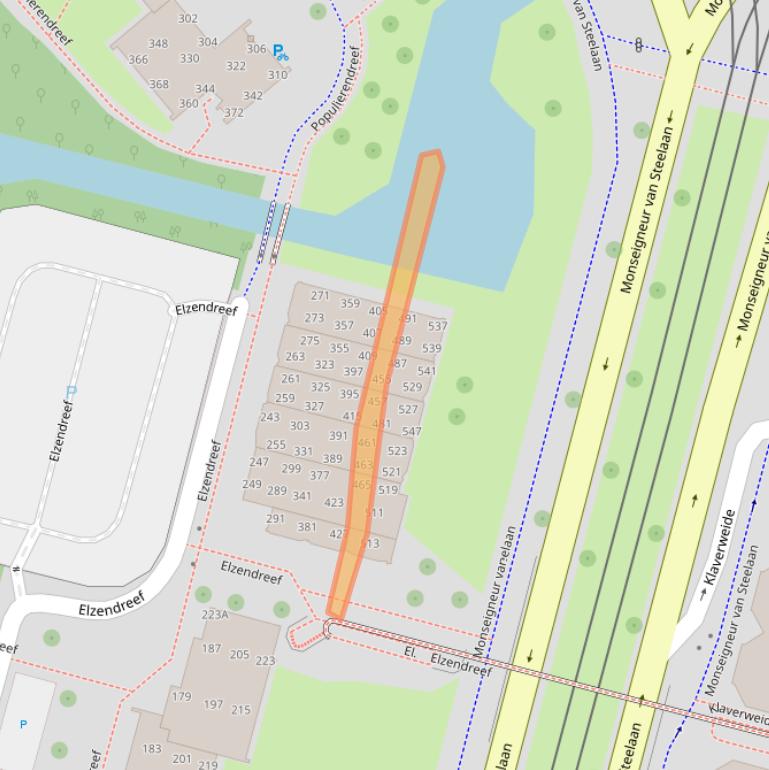 Kaart van postcodegebied 2272CS.