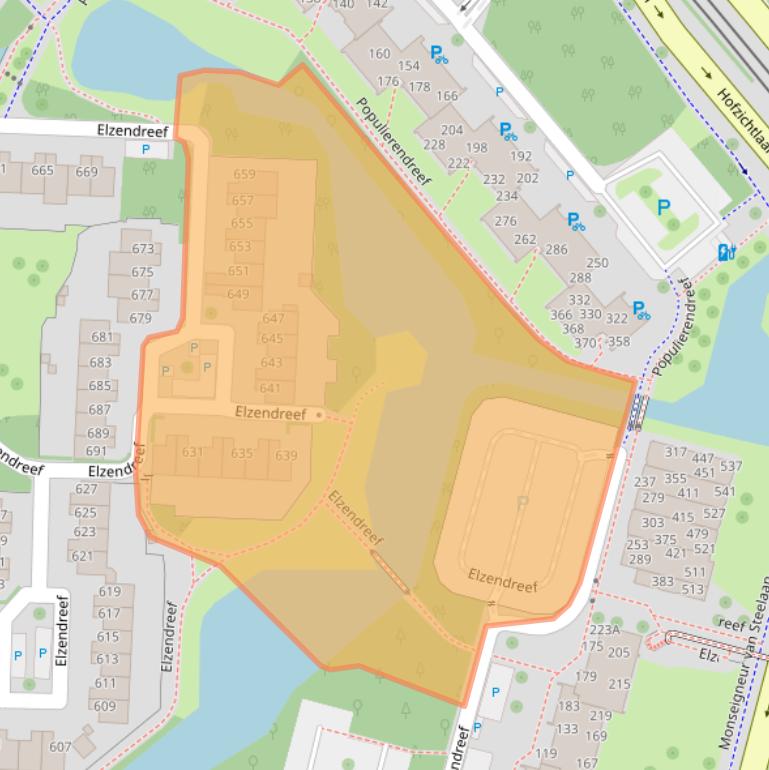 Kaart van postcodegebied 2272CW.