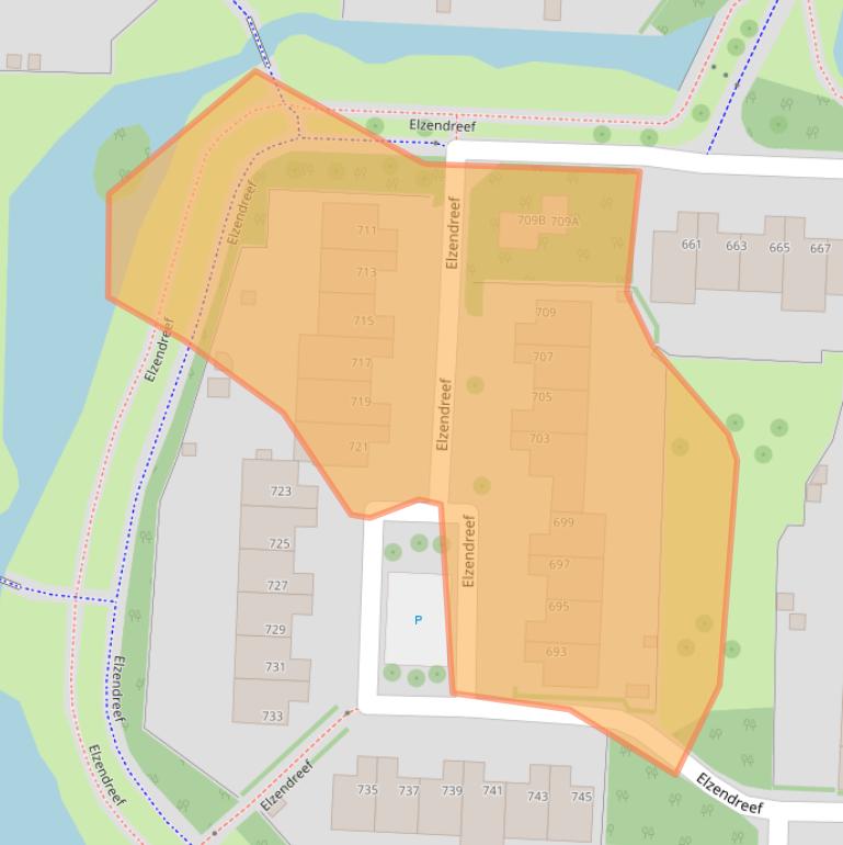 Kaart van postcodegebied 2272CZ.