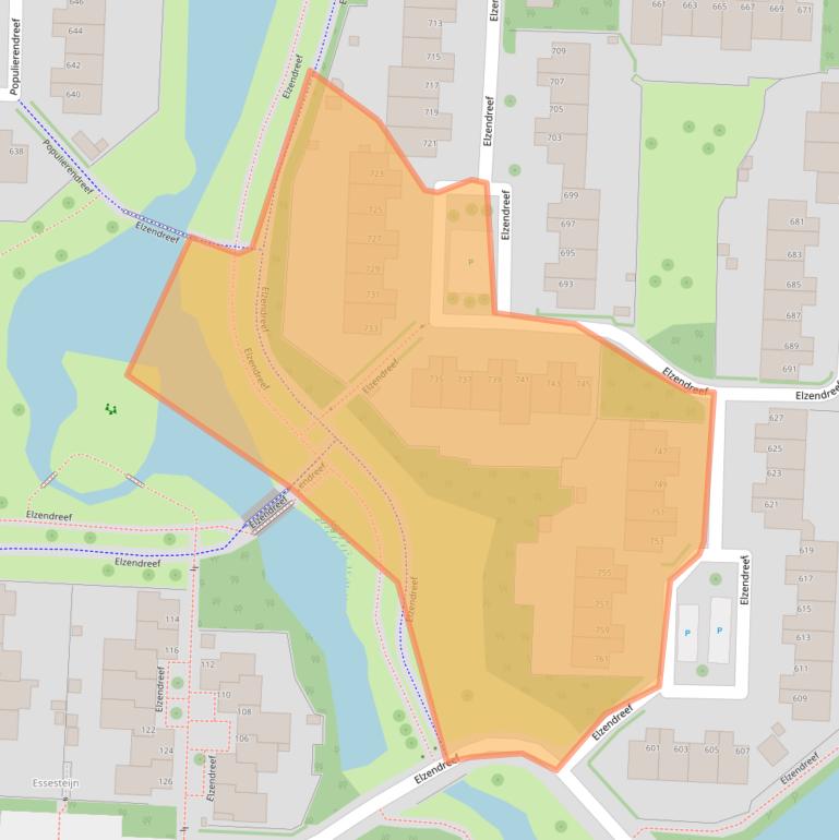 Kaart van postcodegebied 2272EA.