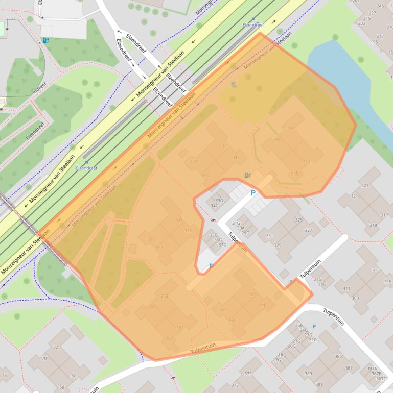 Kaart van postcodegebied 2272EJ.