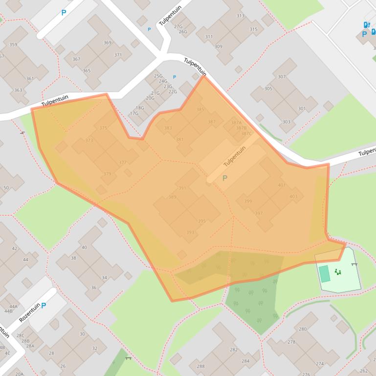 Kaart van postcodegebied 2272EK.