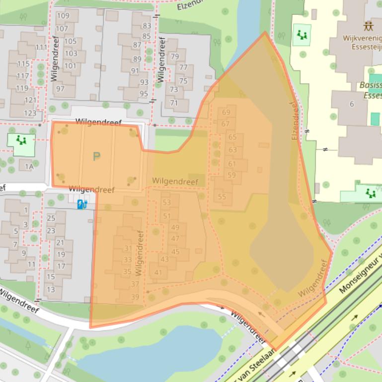 Kaart van postcodegebied 2272EM.