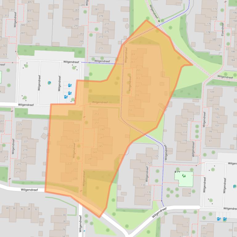 Kaart van postcodegebied 2272ES.