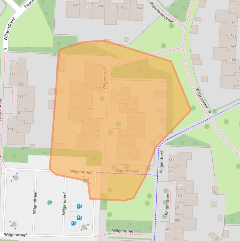 Kaart van postcodegebied 2272ET.